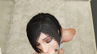 Pharah Swallows Huge Cock/ Фара заглатывает большой член