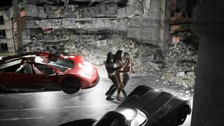 Wonder Woman double penetration by Batman and Bruce Wayne