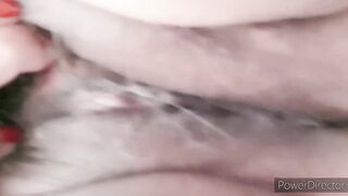 Older BBW Woman Zilah Luz with Bushy Twat Masturbating on my Bed