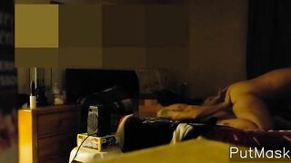 Cutie Long Butt Dark Hair Rides Husband !