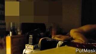 Cutie Long Butt Dark Hair Rides Husband !