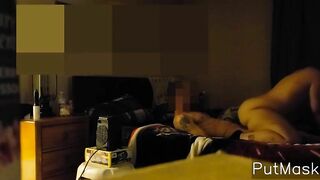 Cutie Long Butt Dark Hair Rides Husband !