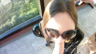 Eva Rubber Suck Huge Penis and Plowed her Snatch Doggy Leather Bdsm