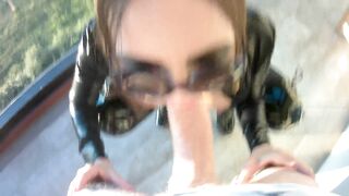 Eva Rubber Suck Huge Penis and Plowed her Snatch Doggy Leather Bdsm