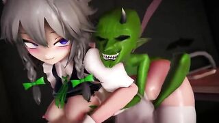 Mmd R18 Maid Fellatio Mini Hulk 3d Cartoon