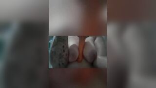 Fucking my Twat with a Carrot after a Goddess Bath-Tub