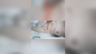 Fucking my Twat with a Carrot after a Goddess Bath-Tub