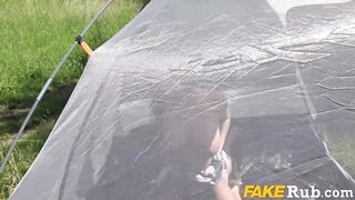 Cheating Fiance Films Porno Into Tent For Cash- Anissa Kate