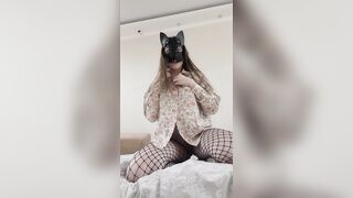 Teens-year-older College Girl inside a Shirt Masturbates her Twat and Moans Sweetly