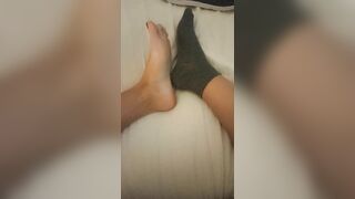 cunt with mouth into Socks