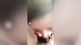 White milf Deep Throats Cock