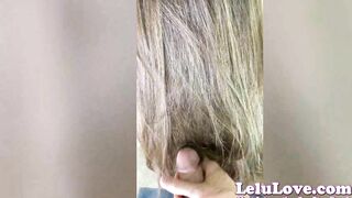 Hot inside Underwear Lets you Stroke her Hair got Hairjob & Cum