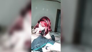 See me Suck Daddy's Cock with Oral Cream Pie