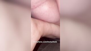 Hotwifekk Cummed Gloryhole from 6.13.21 - three Creampies from Strangers