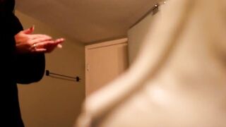 Chubby chick with tattoos on hidden web web cam in bathroom