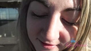 Old bastard creampied young blond american whore on vacation