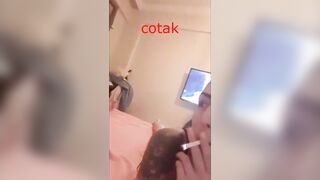 cotak Turkish vagina with mouth fucking on live broadcast
