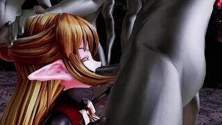 MMD - Elf VS Monsters