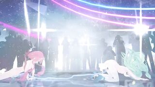 Mmd R18 Adorable Princess Red and Green Fun Fucked and Cum Dump