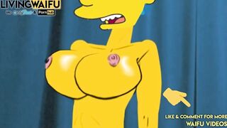 MARGE SIMPSON cougar 2D Anime Real Waifu #5 Rides Huge ANIMATION Butt