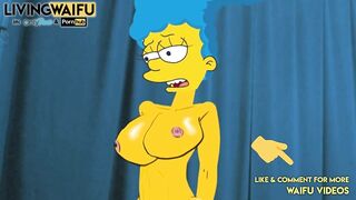 MARGE SIMPSON cougar 2D Anime Real Waifu #5 Rides Huge ANIMATION Butt