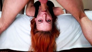 Throat Nailed / best Deep Throat from a Red-haired hot / Lots