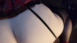 PAWG Red Fellatio mom into School chick out Fit getting Chained up