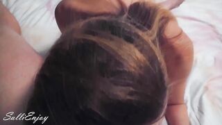 Filled mom Snatch with Cum Reverse Cowgirl