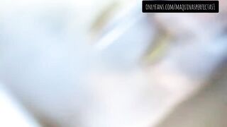 MY PREGNANT NEXT DOOR SUCKING PEE SLIMMING MY PENIS TO THE