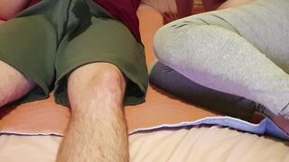 ⭐ Amatuer Lovers Pissing inside Bed! then she Soaks on his Lap!