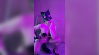 Wild Cat Kinky Luna is Dancing for You. Lithe, Graceful and Skinny,