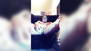 Fucking my Cunt with a Vibrator till I Squirt all over my