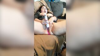MexxxicanRose Snatch Leaking from Masturbating inside Vehicle