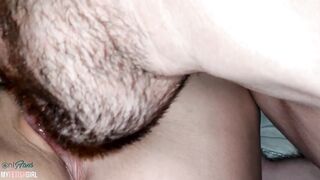 Hoe Ex-Wife Bald Vagina - Next Door came and Licked Juicy Twat