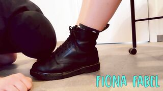 Cutie Fiona Dr. Martens Worship after Walk