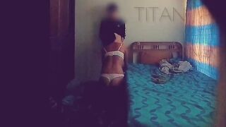 Secret camera with a Bombshell women, she is a co-worker,