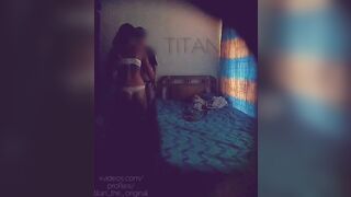 Secret camera with a Bombshell women, she is a co-worker,