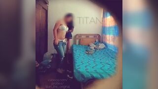 Secret camera with a Bombshell women, she is a co-worker,