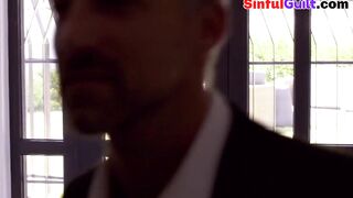 Cuckquean sees her hubby fucking bigtitted euro escort