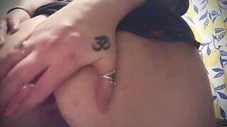 Amateur Anal Play with Vibrator Gets Pink Twat Soaking Soak