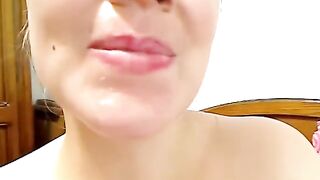 Next Door Housewife Swallows Cum on Web Cam