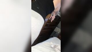 Twat so Soak you can watch it through her Leggings