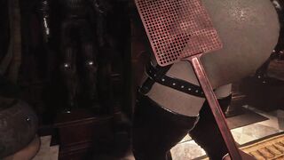 Resident Evil 8 Spanking Lady Dimitrescu Butt with Fly Swatter Resident Evil