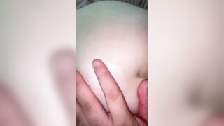 E cunt with mouth Shows her Nerdy bf her Pink Booty Plug 