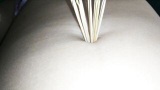 Navel Torture with Toothpicks