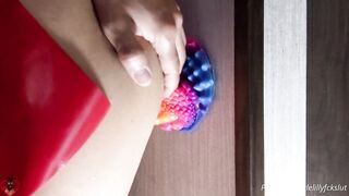 Slutty Bushy Snatch Testing out the BEST Suction Cup Vibrator Atlantis by