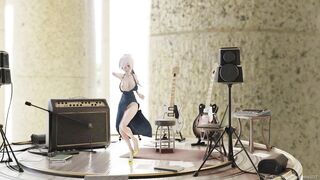 Mmd R18 Haku Hot Band Singer Seduce her Fans with very Naughty