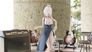 Mmd R18 Haku Hot Band Singer Seduce her Fans with very Naughty