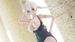 Mmd R18 Haku Hot Band Singer Seduce her Fans with very Naughty