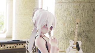 Mmd R18 Haku Hot Band Singer Seduce her Fans with very Naughty